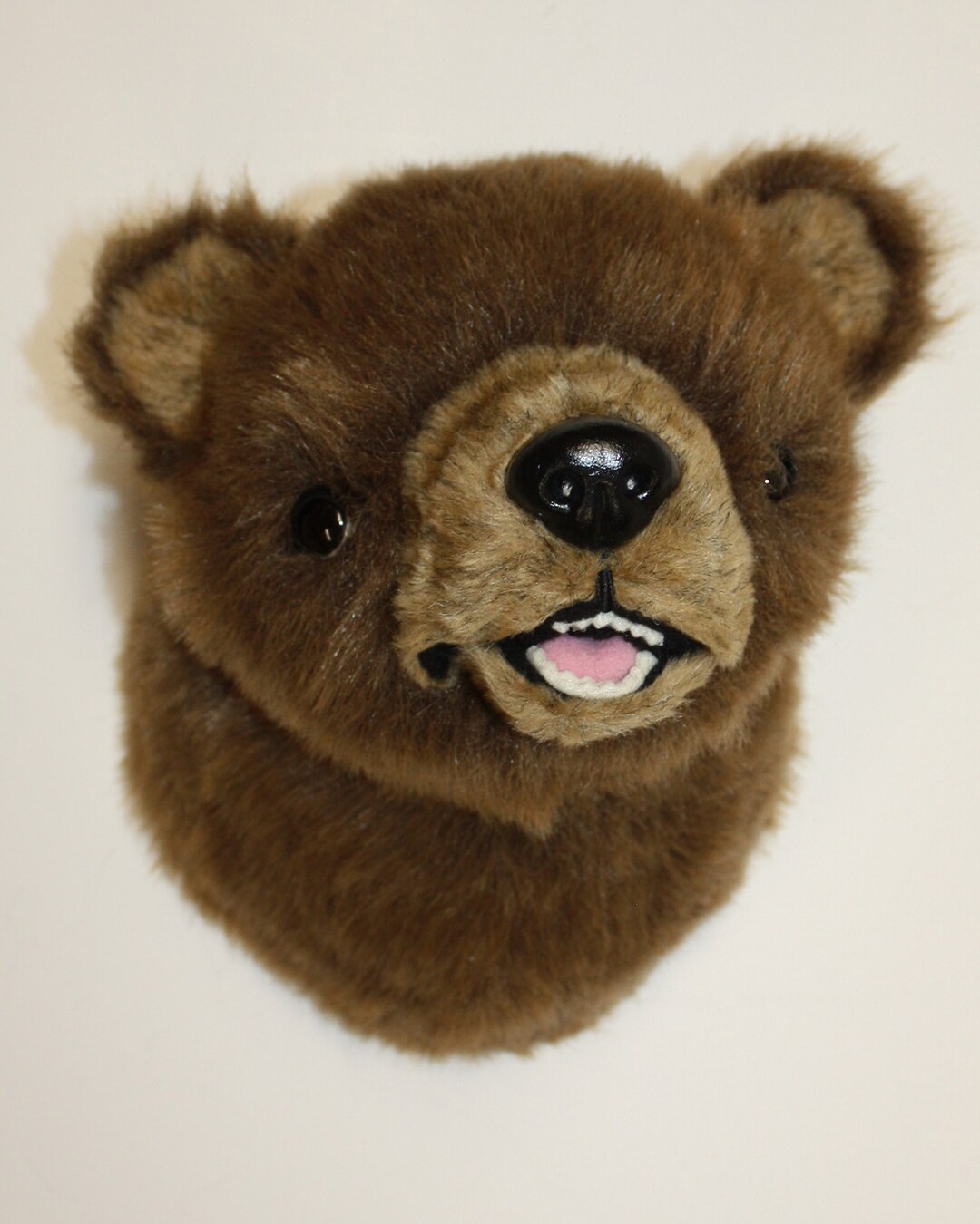 Plush Grizzly Bear Head dusty Medium Wall Mount Etsy