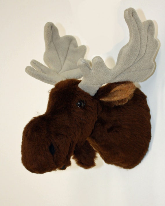 stuffed moose head
