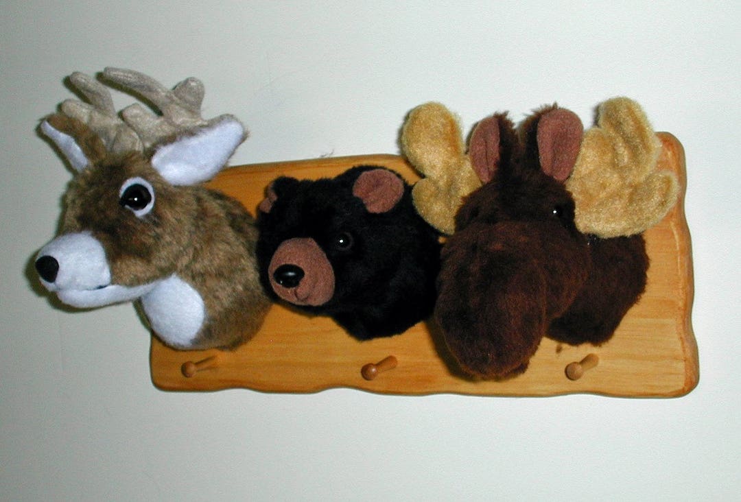 Tiny Trio Cap Rack Deer Bear & Moose - Etsy