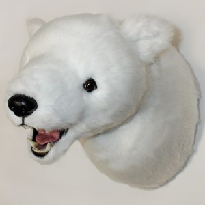 Polar Bear Large Plush Wall Mount - &#39;Callisto&#39;
