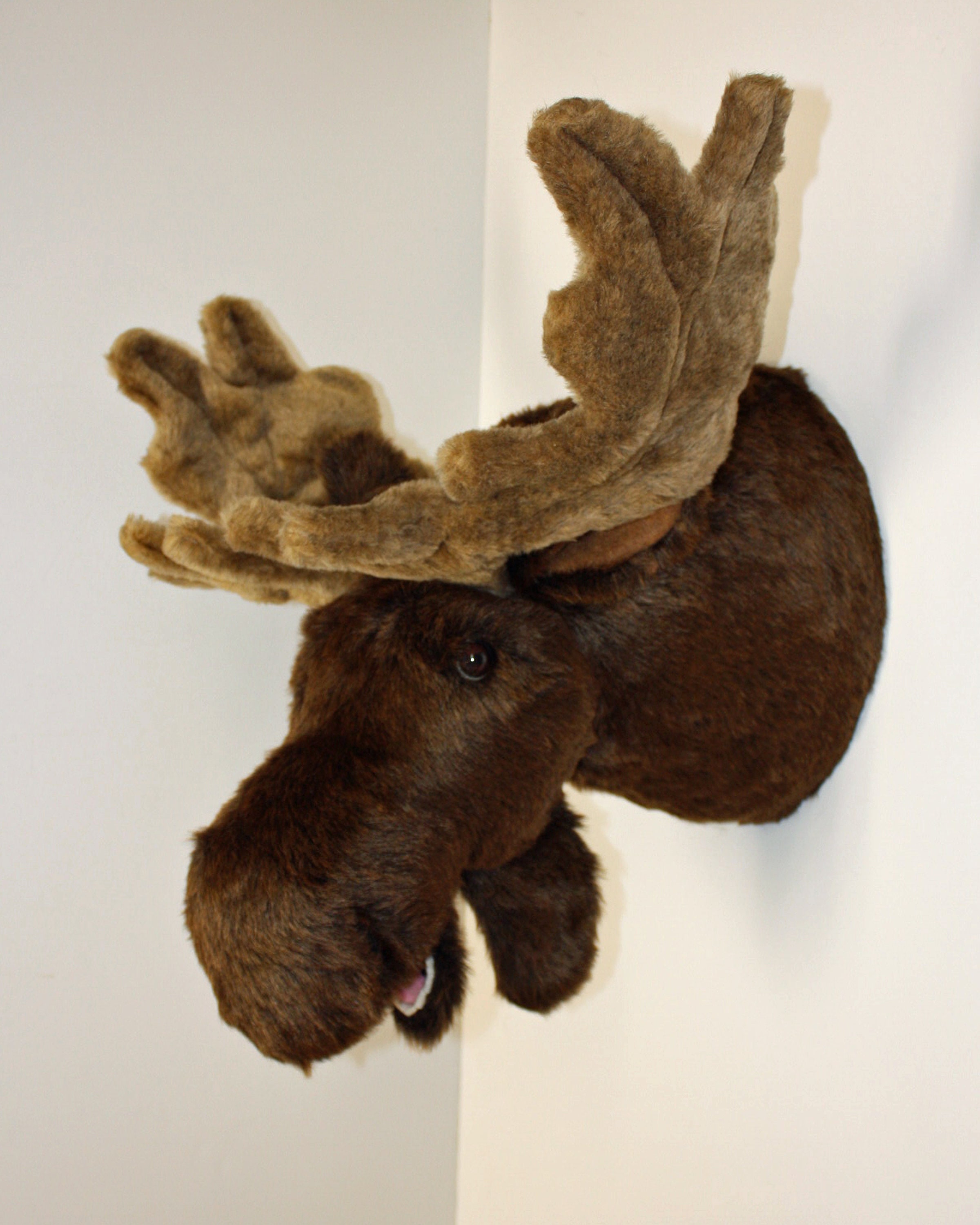 fake stuffed moose head