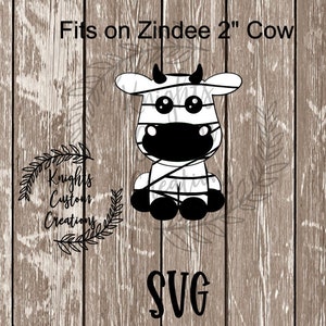 Mummy Cow Zindee Badge Reel SVG Instant Digital Download