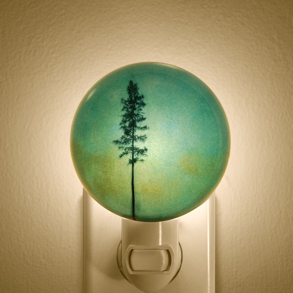 Turquoise Tree Night Light, Calming Home Decor