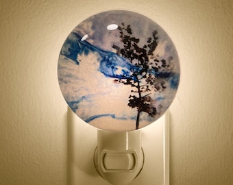 Wasaga Beach Tree Night Light, Resin Dome, Home Decor