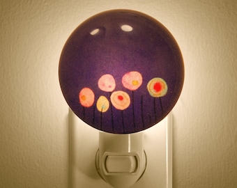 Light for Kids Room, Purple Night Light, Pretty Little Light, Special Night Light, Flower Night Light, Sweet Light, Floral Light, Nite Lite