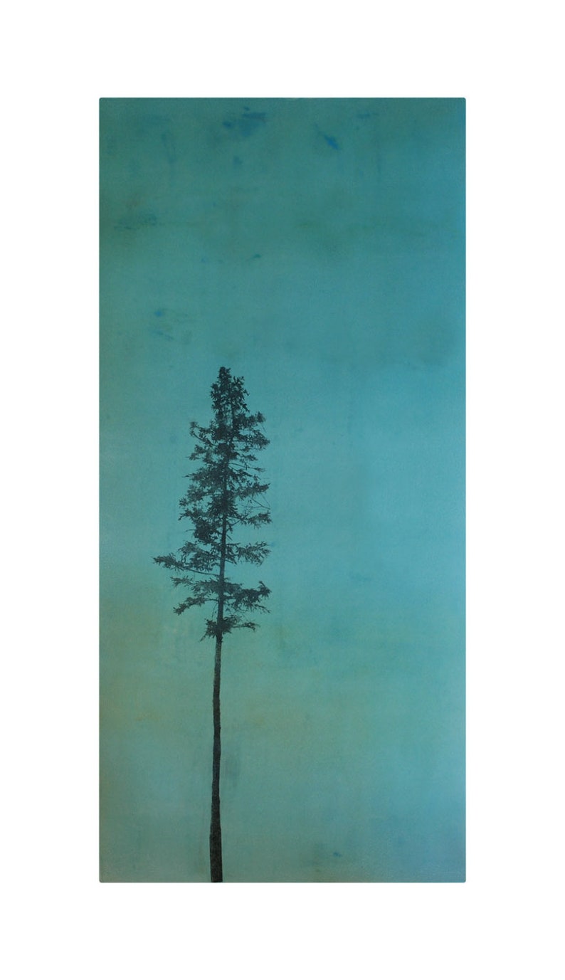 Turquoise Wall Art Tree Art Fine Art Print Vertical Art Etsy