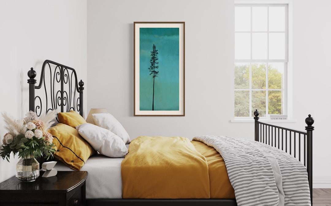 Large Vertical Art, Large Vertical Wall Art, Turquoise Art, Vertical ...