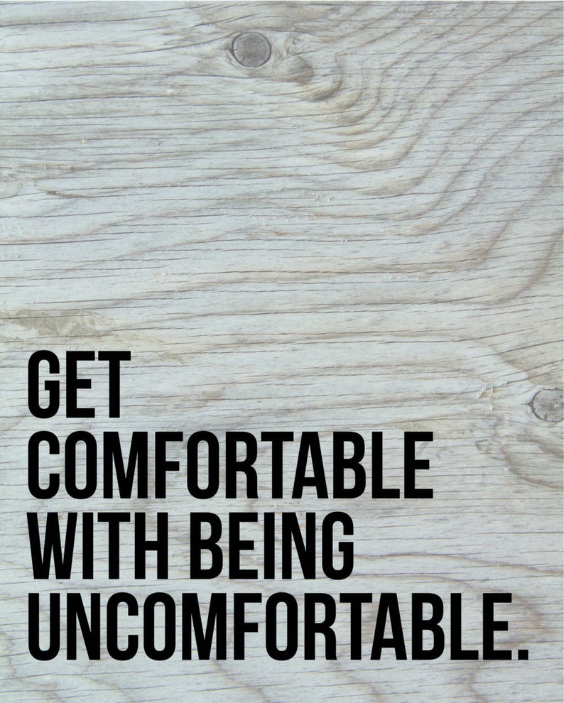 Get Comfortable With Being Uncomfortable Crossfit Gym | Etsy