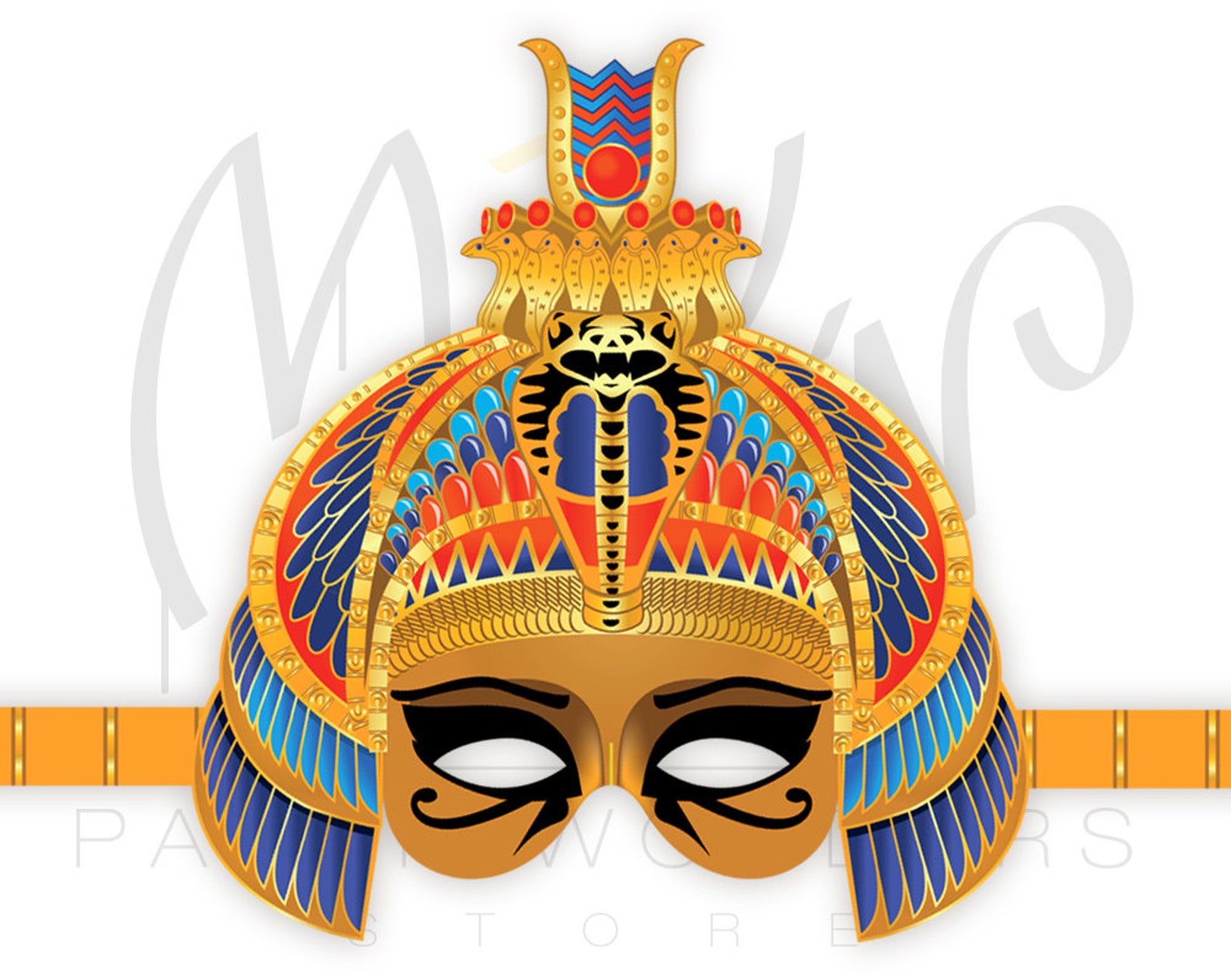 Egyptian Princess PRINTABLE Mask. Egyptian Mask. Ancient Egypt Etsy UK