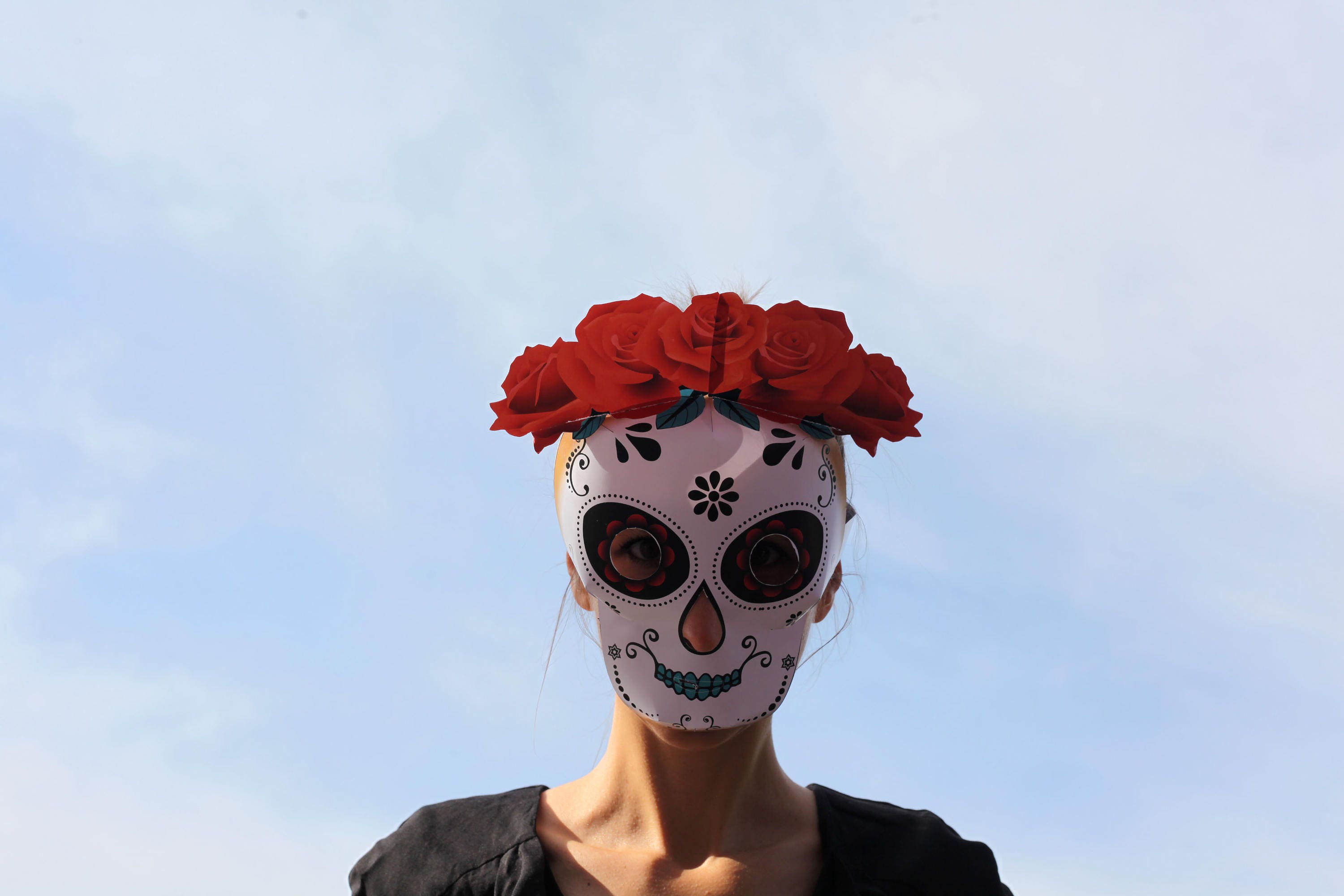 Sugar Skull Mask PRINTABLE Pattern. Day of the Dead Mask. Calavera Mask ...