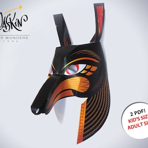 Egyptian mask. Seth mask PRINTABLE pattern. Mens masquerade mask. Egyptian costume. Masquerade mask. Ancient Egypt mask. Egyptian party Mask
