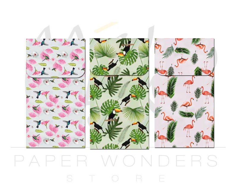 Gift packaging. Favor bags Digital paper pack bags Paper pack Flamingo bag Gift bags Paper gift bags Paper bags PRINTABLE pattern set