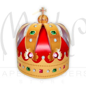 Paper crown template Crown pattern.  Printable crown. Royal crown. Paper crowns. King crown. DIY crown. Queen crown.  Crown printable. Crown