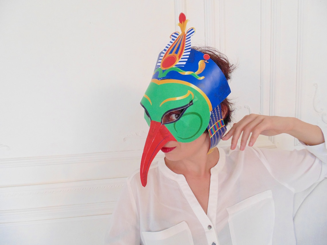 Thoth Mask PRINTABLE. Masquerade Mask. Egyptian Mask. Mask - Etsy Canada