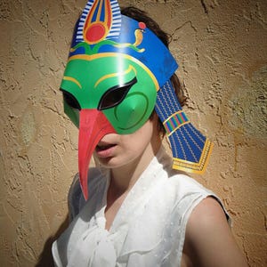Thoth mask PRINTABLE. Masquerade mask. Egyptian mask. Mask template. Bird mask. Masquerade mask. Party mask. Ancient Egypt mask. Egyptian image 2
