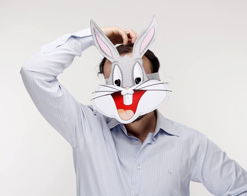 Bunny Mask PRINTABLE Pattern Bugs Bunny Mask Rabbit Mask Etsy Bunny Mask PRINTABLE Pattern Bugs Bunny Mask Rabbit Mask Etsy