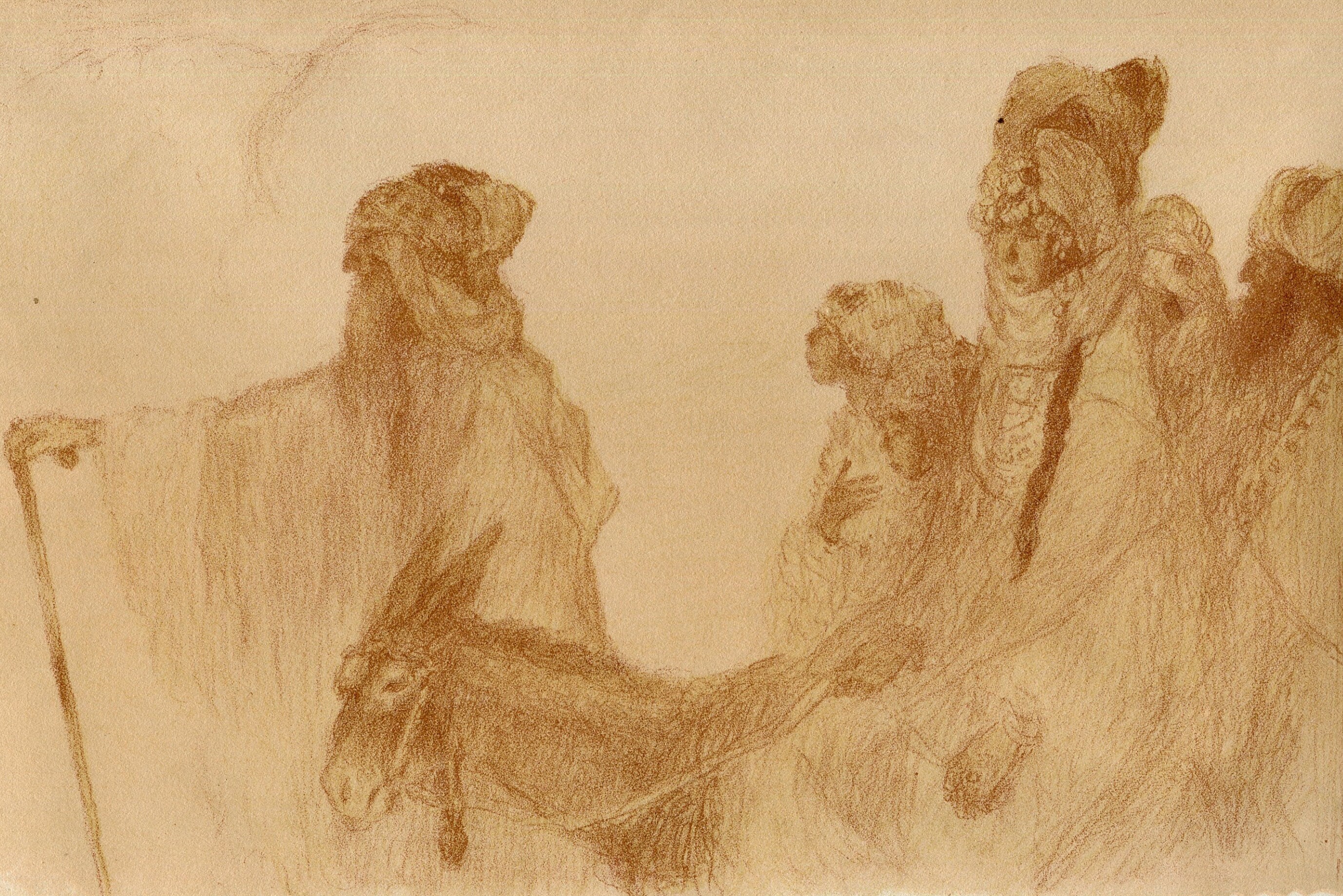 Vintage Lithographie Abel Pfeffermann Pann | 1883-1963 Bible, Geneva, Cain