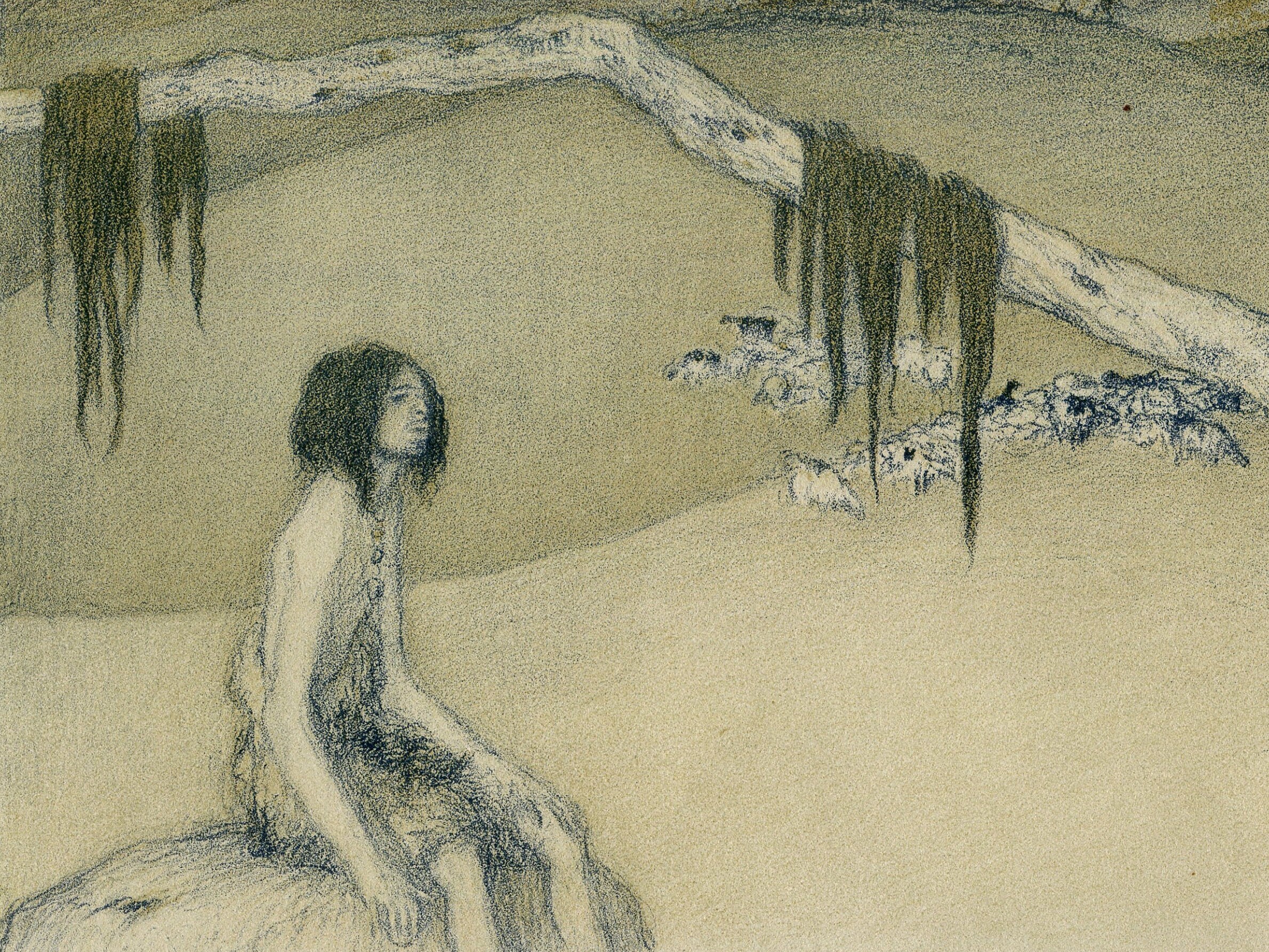 Vintage Lithographie Abel Pfeffermann Pann | 1883-1963 Bible, Geneva, Abel