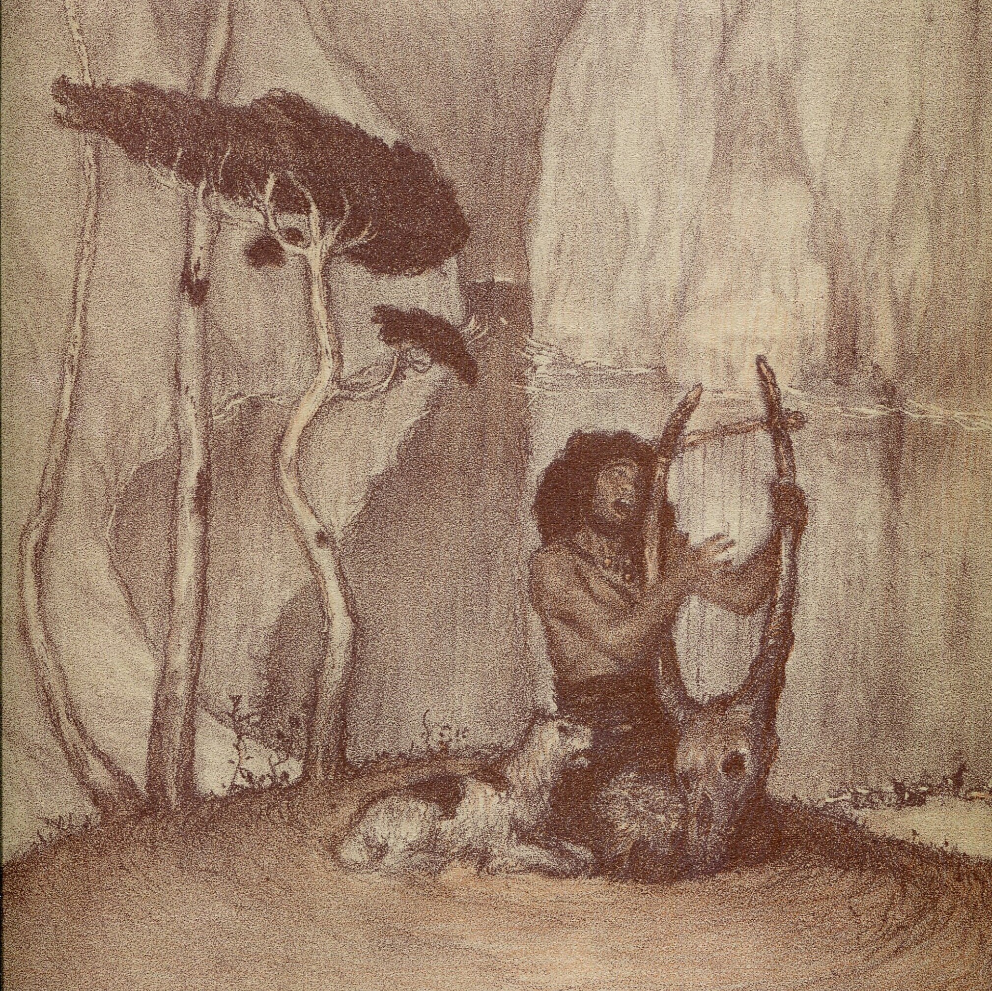 Vintage Lithographie Abel Pfeffermann Pann | 1883-1963 Bible, Genese, Jubel