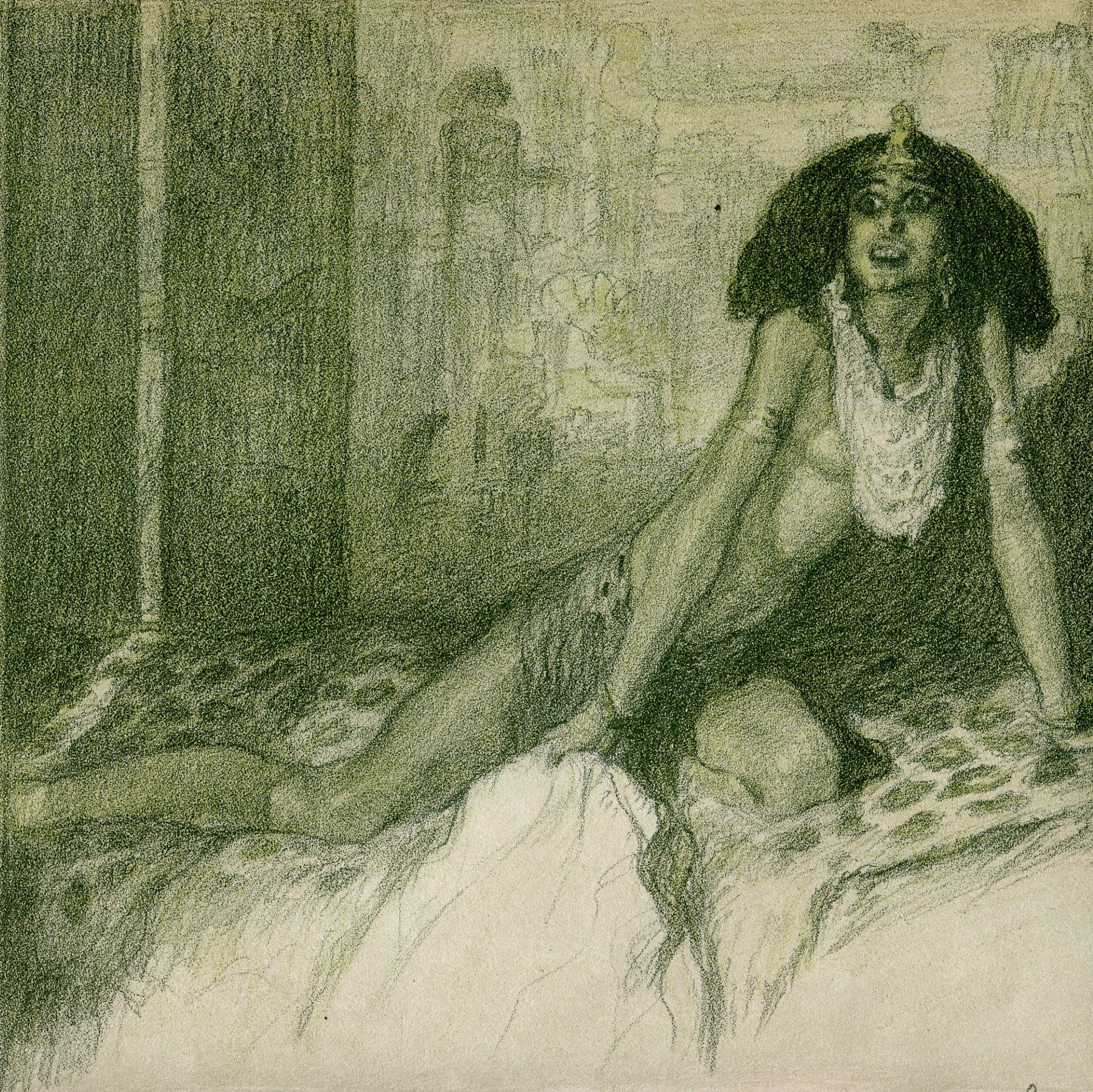 Vintage Lithographie Abel Pfeffermann Pann | 1883-1963 Bible, Genese