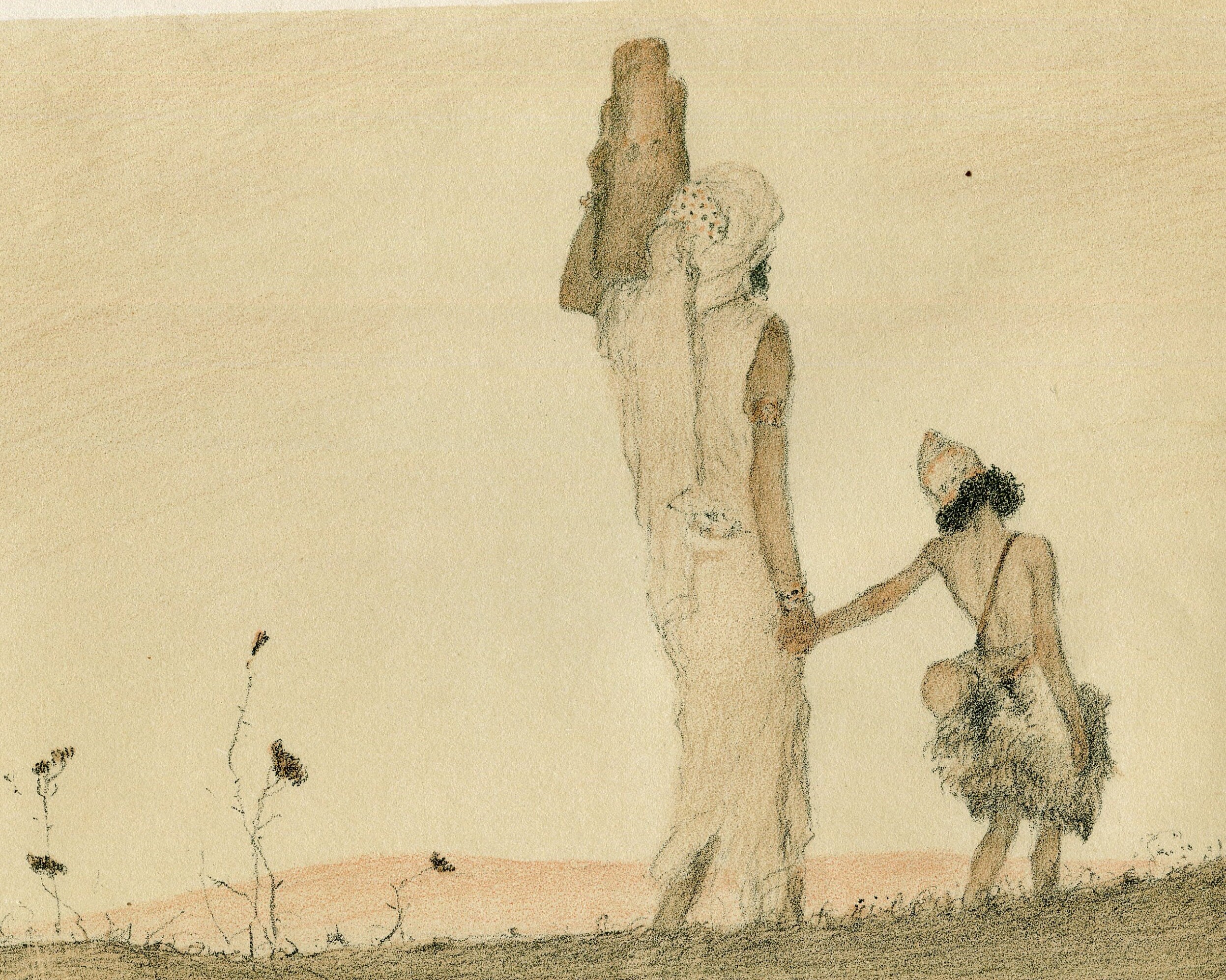 Vintage Lithographie Abel Pfeffermann Pann | 1883-1963 Bible, Beer-Sheba