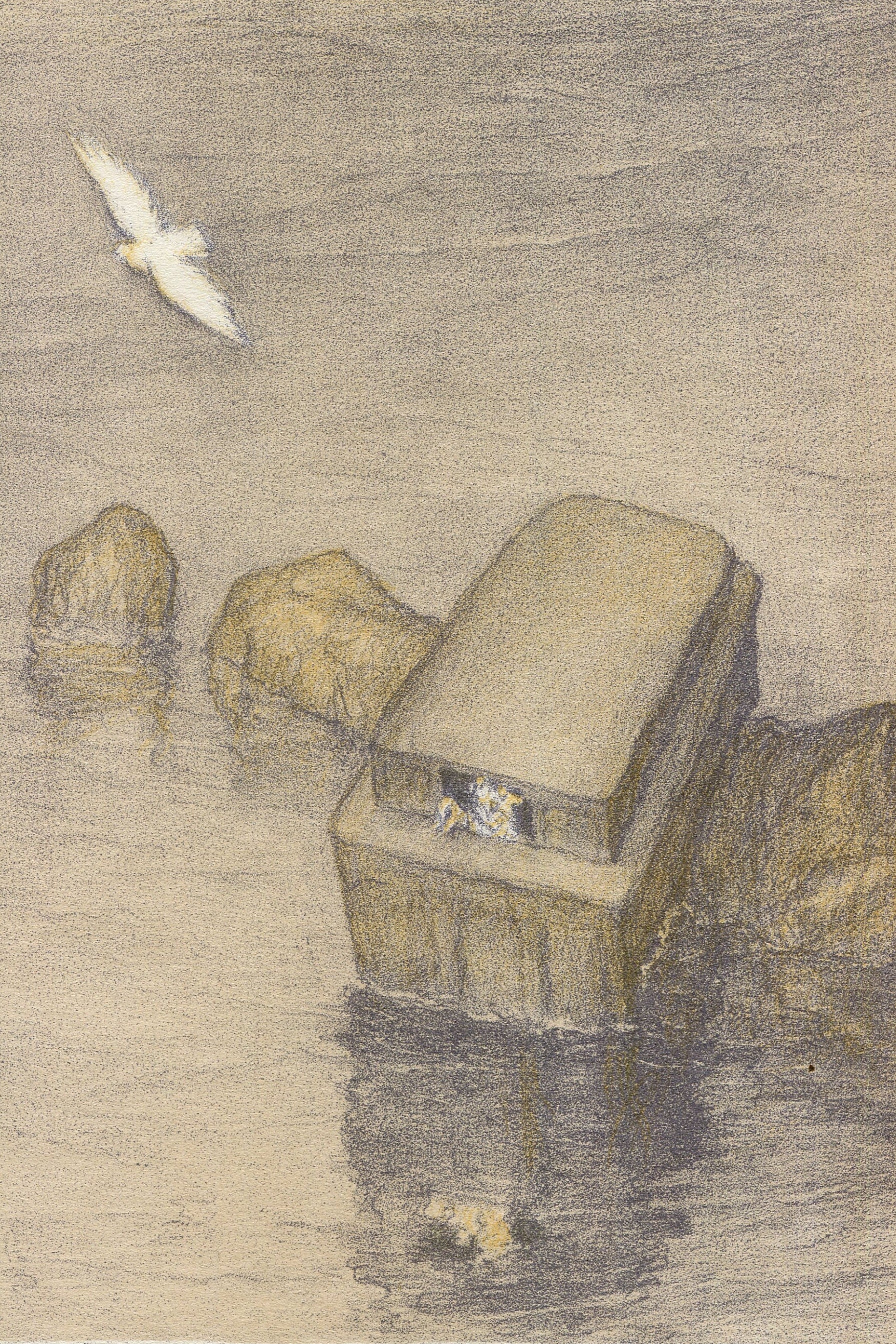 Vintage Lithographie Abel Pfeffermann Pann | 1883-1963 Geneva, Noach