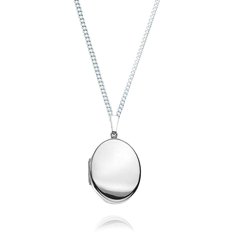 Oval Sterling Silver Photo Locket & Chain For Mother's, Daughters, Best Friend, Niece, Grandma / Photo shops Lockets / Brand Sheenashona