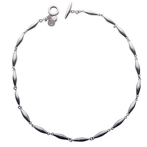 925 Sterling Silver Beaded Toggle Necklace For Women / Brand Sheenashona