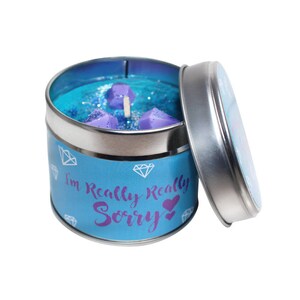 I'm Really Really Sorry Soya Candle Tin/Wax Vegan Friendly Candle,/Handmade Soy Candle Gifts/Brand Sheenashona