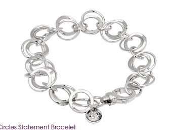 アジアン スターリング シルバー フローラル ストーリーテラー カフ