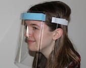 PETG Plastic Safety Face Shield-Fully Assembled