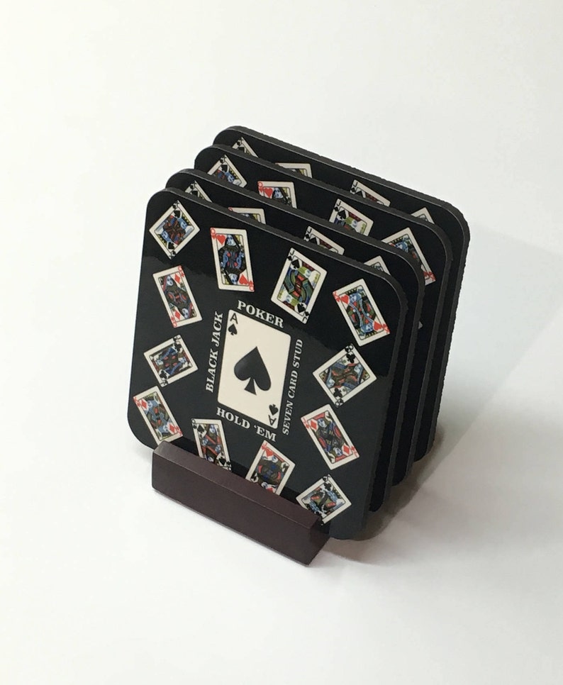 Playing Card Coasters Etsy
