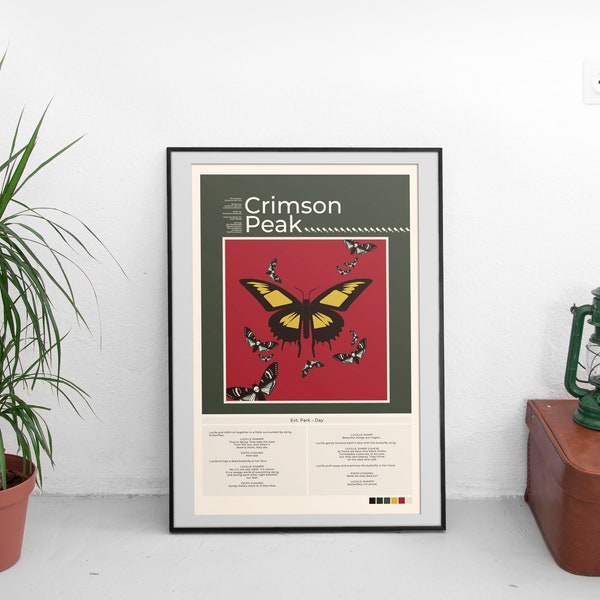 Crimson Peak Modern Minimal Poster / Descarga Digital / 11" x 17" PRINT