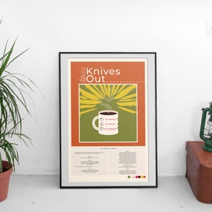 Knives Out Modern Minimal Poster| Digital Download | 11” x 17” PRINT