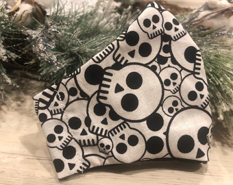 Skull Mask, Toddler face mask, Fashion face mask, Cute Face Mask, Cloth Face Mask, Filter Pocket Mask, Reusable Face Mask