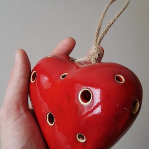 3D Glazed Ceramic Heart