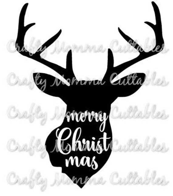 Download Deer silhouette SVG file // Merry Christmas Cut File ...