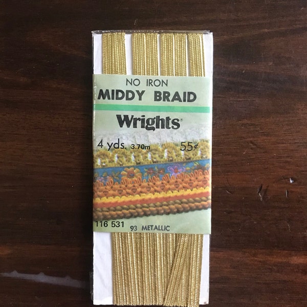 Middy Braid 3/8" Tan 10 Yards - Very Strong
