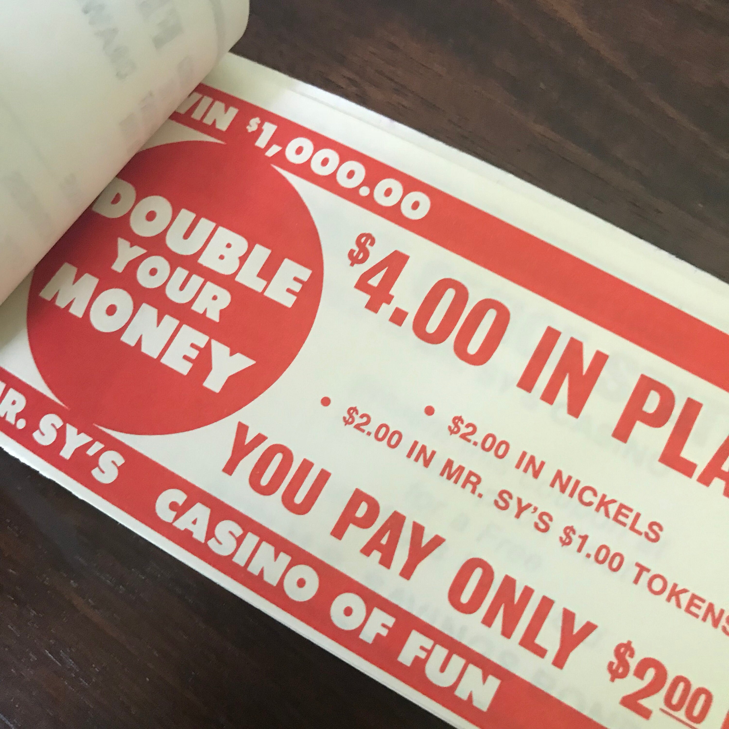 Vintage Las Vegas Coupon Book, Mr. Sy's Casino of Fun C.1970s, Made in