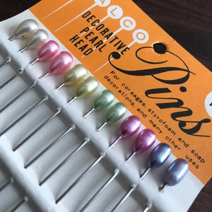 Walco Pin Pearl Head Pins Walco Made in Japan C.1970s Original - Etsy