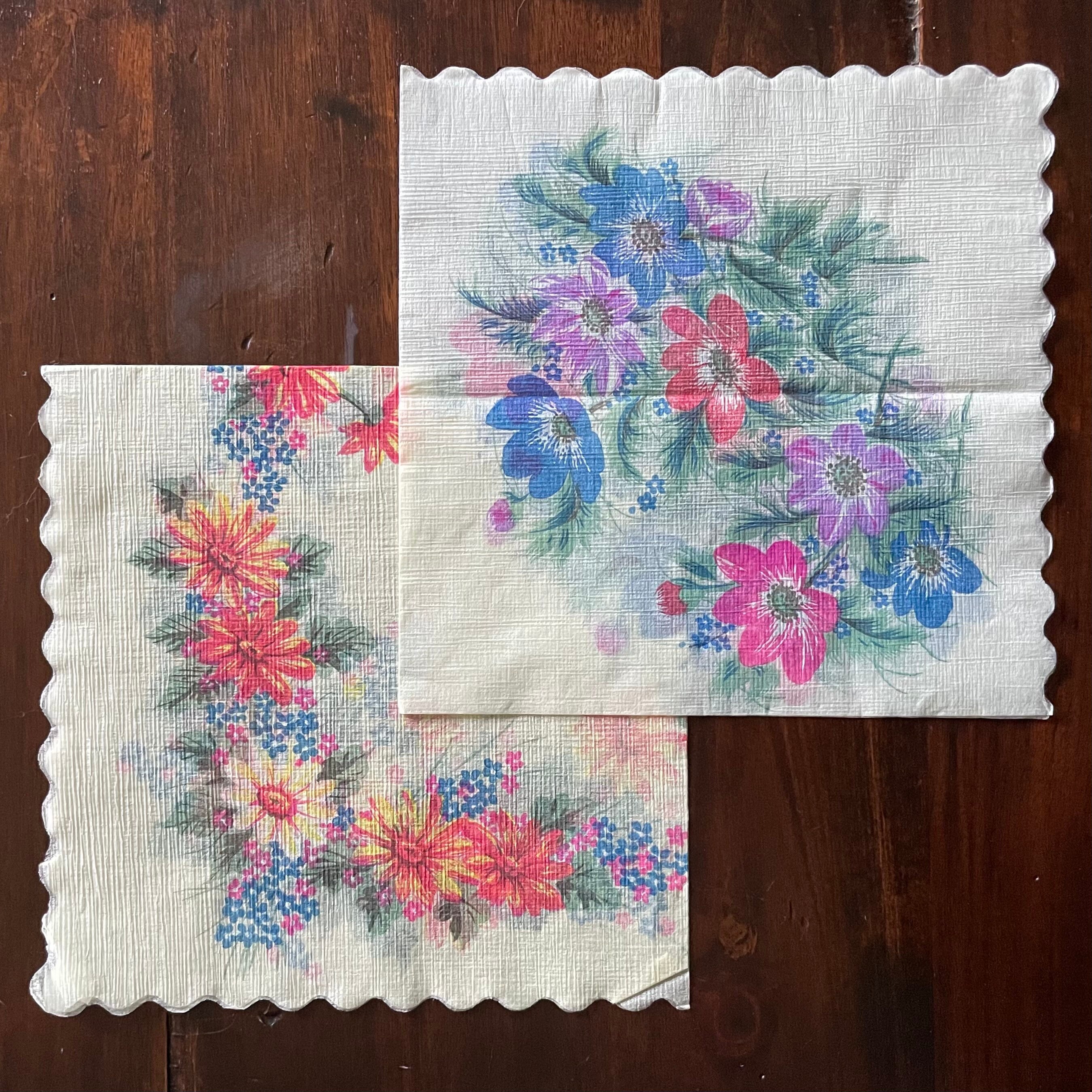 Rice Paper Silk Effect Napkins Made in Japan C.1970s Eight Etsy