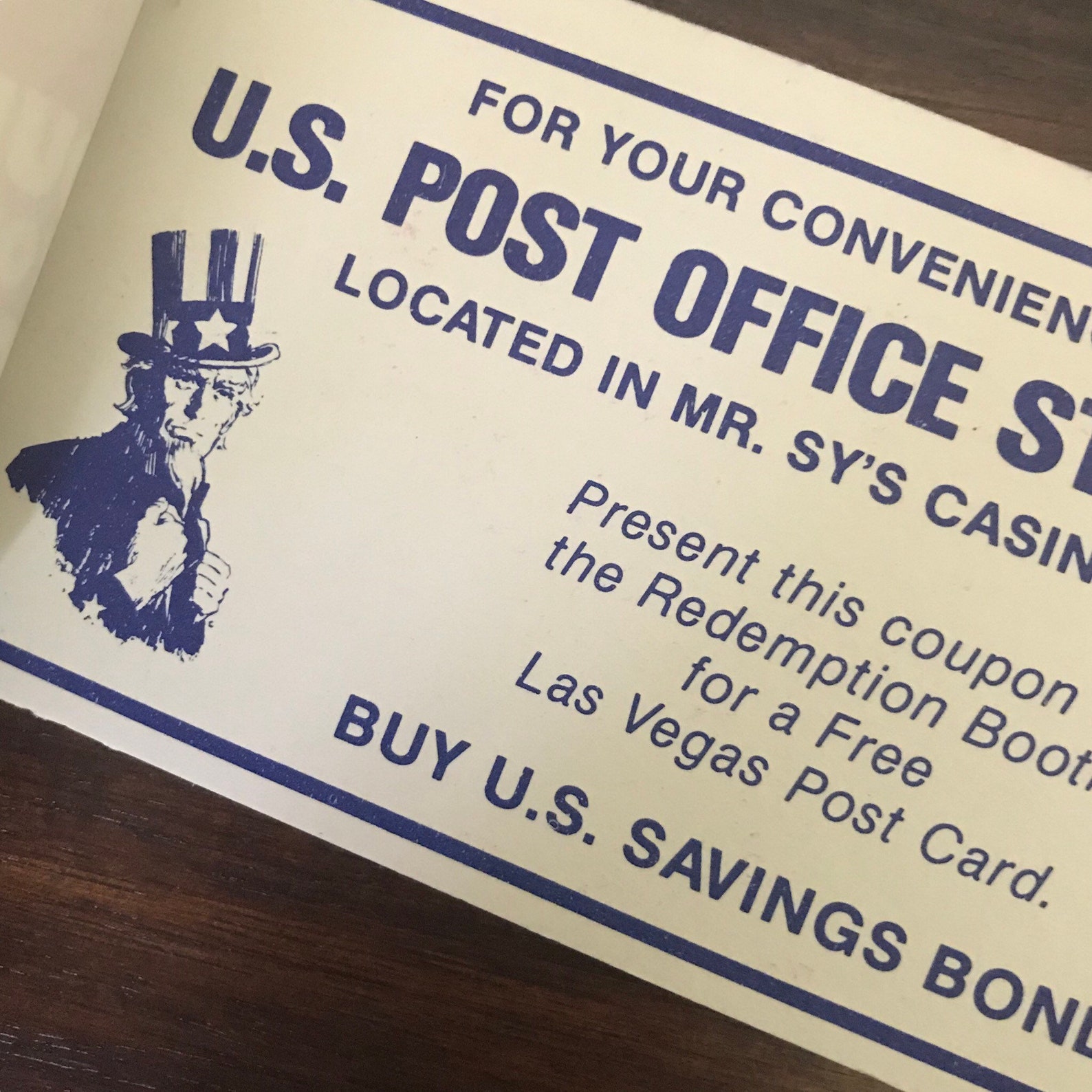 Vintage Las Vegas Coupon Book, Mr. Sy's Casino of Fun C.1970s, Made in