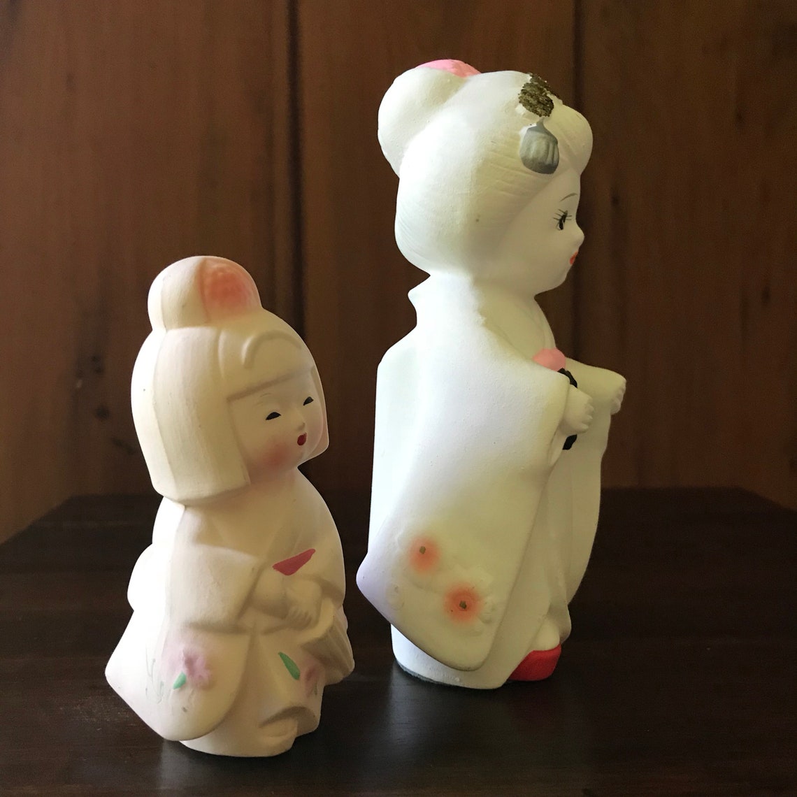 Bisque Hakata Dolls Made in Japan C.1970s Hand Painted Etsy