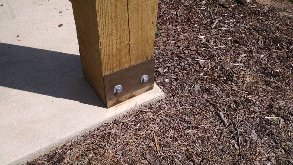 Wood Timber Post Anchors Etsy