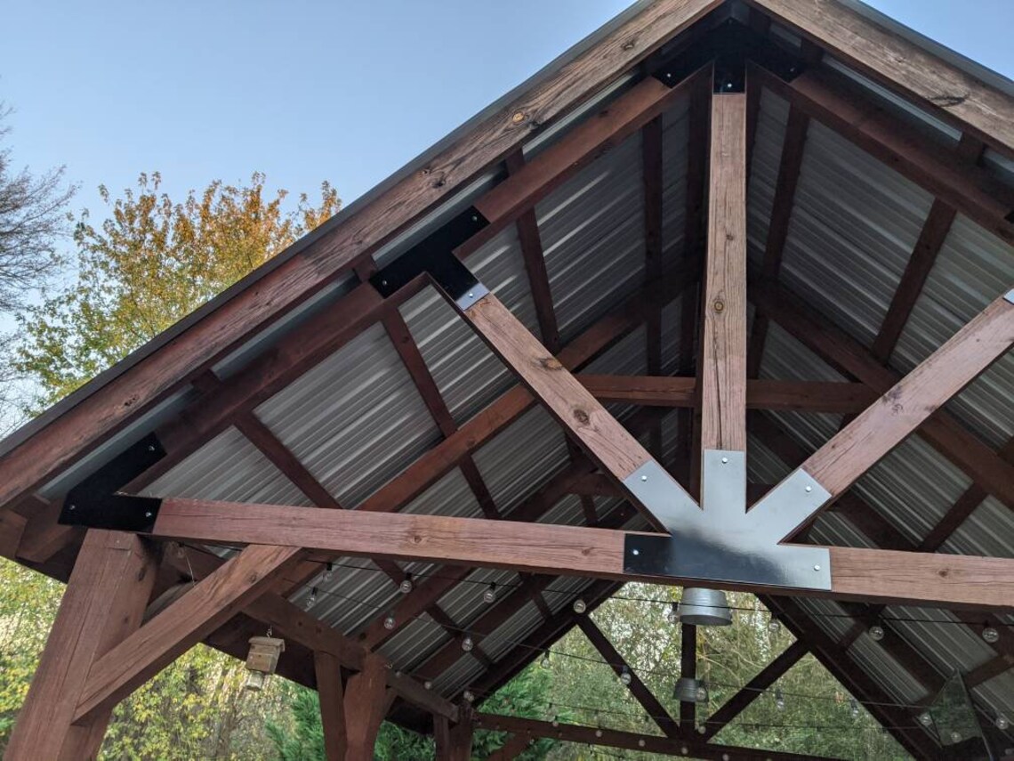 Timber Frame Wood Post Brackets Truss Plates FREE SHIPPING Etsy