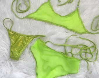 Katerina Mesh High Waisted 3 Piece Set