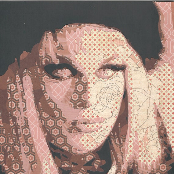 Paper Portrait Collagekatya Etsy