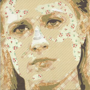 Papier-Porträt-Collage-Dolores