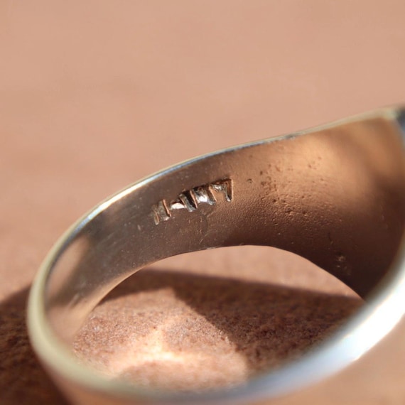 Sterling Statement Ring Silver Geometric Design C… - image 8