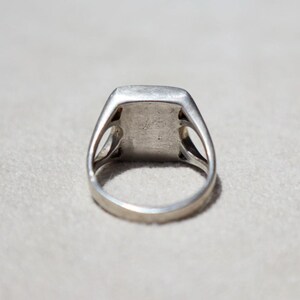 Tigerauge Ring Vintage Sterling Silber Siegelband Siegelband Siebziger Retro Edelstein Schmuck Handgemacht Statement Stück Geburtstag Geschenk Mädchen Bild 7
